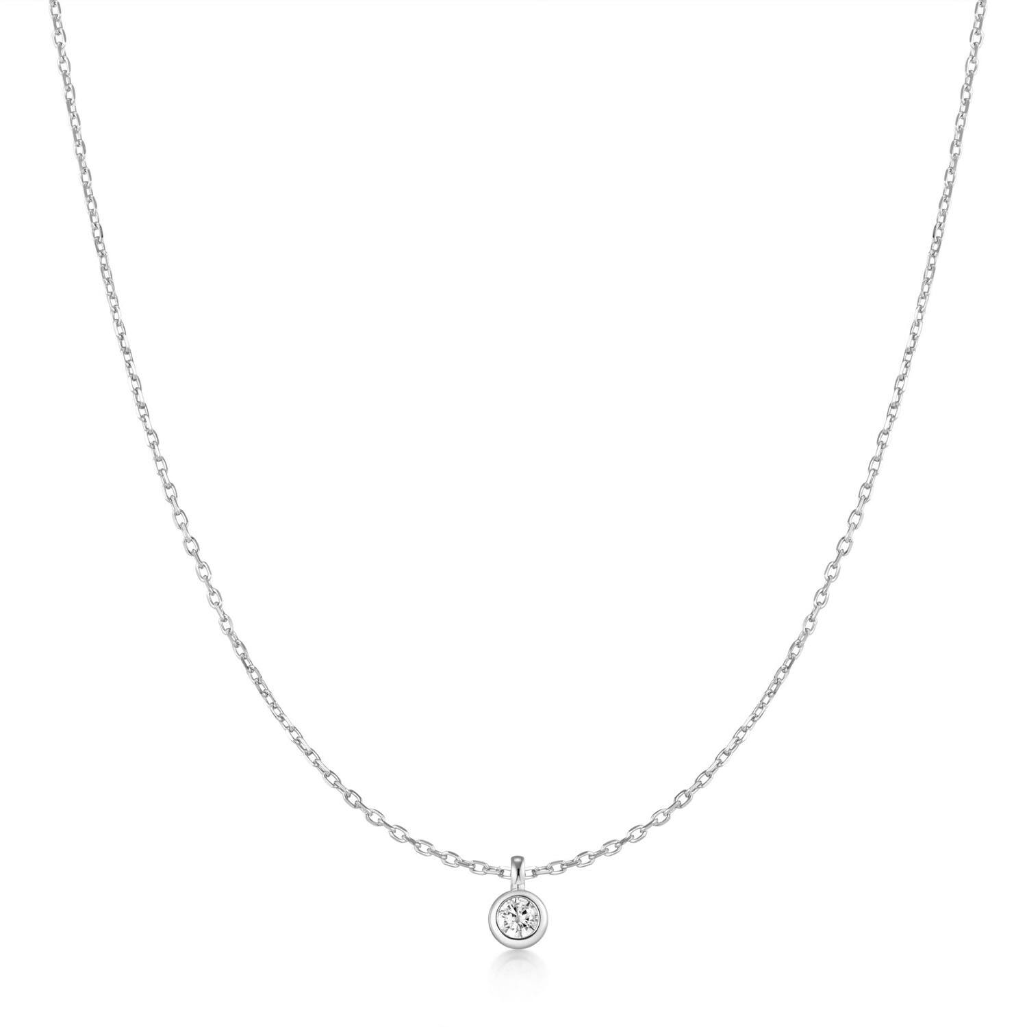  Luna Gaze - Gliederketten - Silber / Rhodiniert - Zirkonia - 48cm